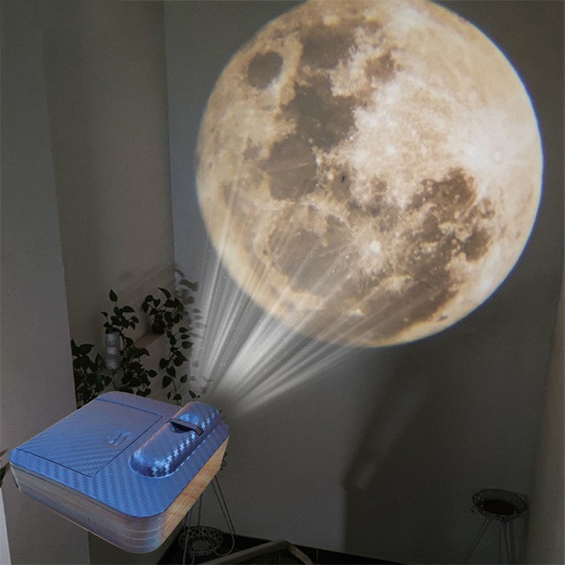 Galaxy Moon Projector Lamp - Aurora Night Light with Multiple Color Modes