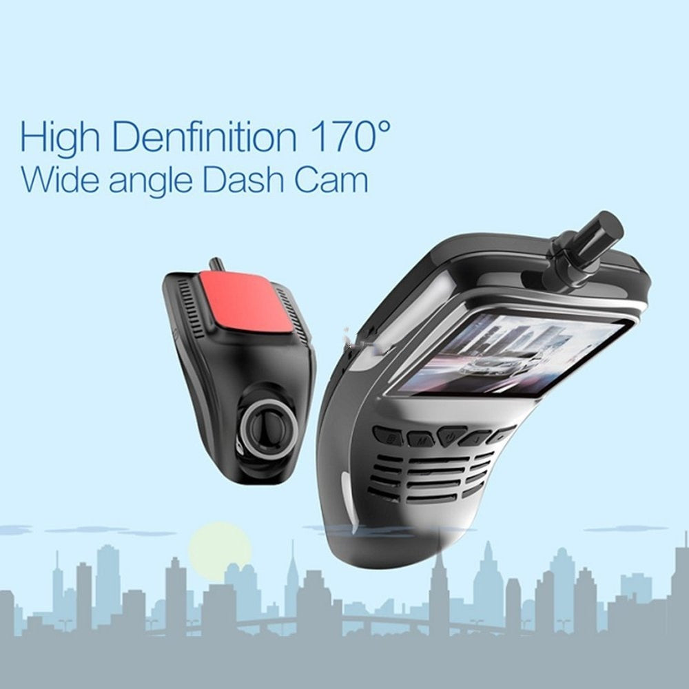 WiFi Dash Cam - Full HD Car Dashboard Camera with Night Vision & Loop Recording