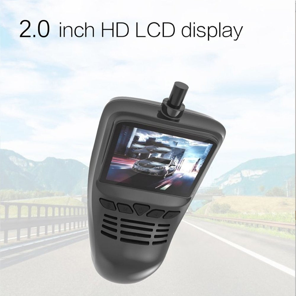 WiFi Dash Cam - Full HD Car Dashboard Camera with Night Vision & Loop Recording