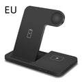 Foldable 3-in-1 Wireless Charger Stand - 15W Fast Charging Pad for Phone, Watch & Earbuds