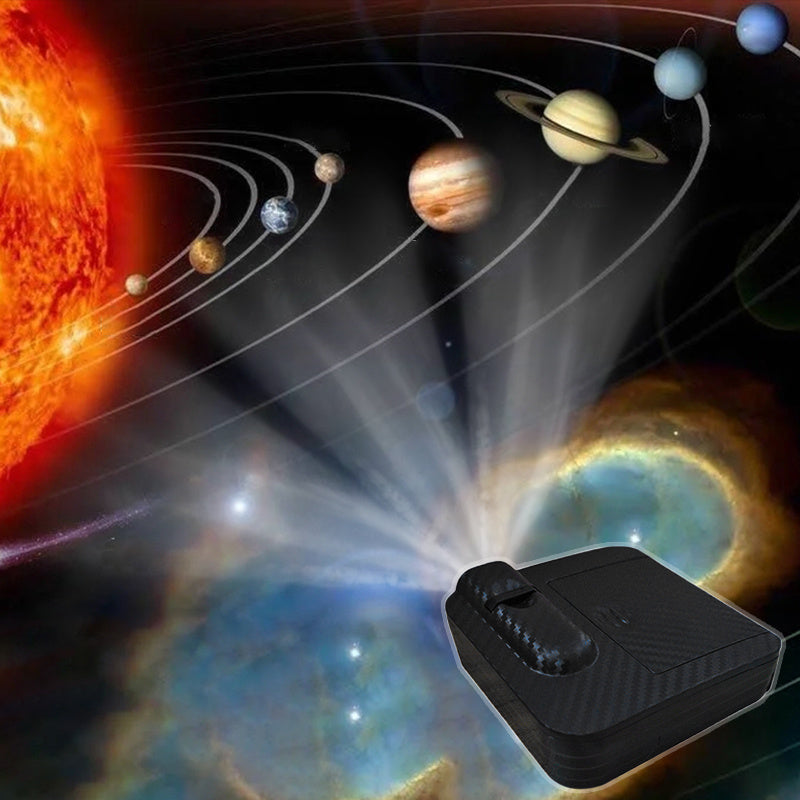 Galaxy Moon Projector Lamp - Aurora Night Light with Multiple Color Modes